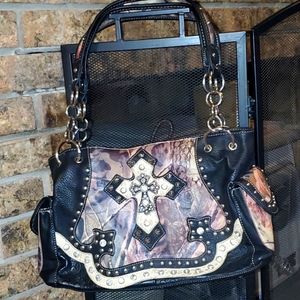 Camo bling purse